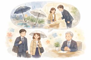 「お足元の悪い中」は失礼?ビジネスでのNG例と言い換え完全ガイド | ミテポチ