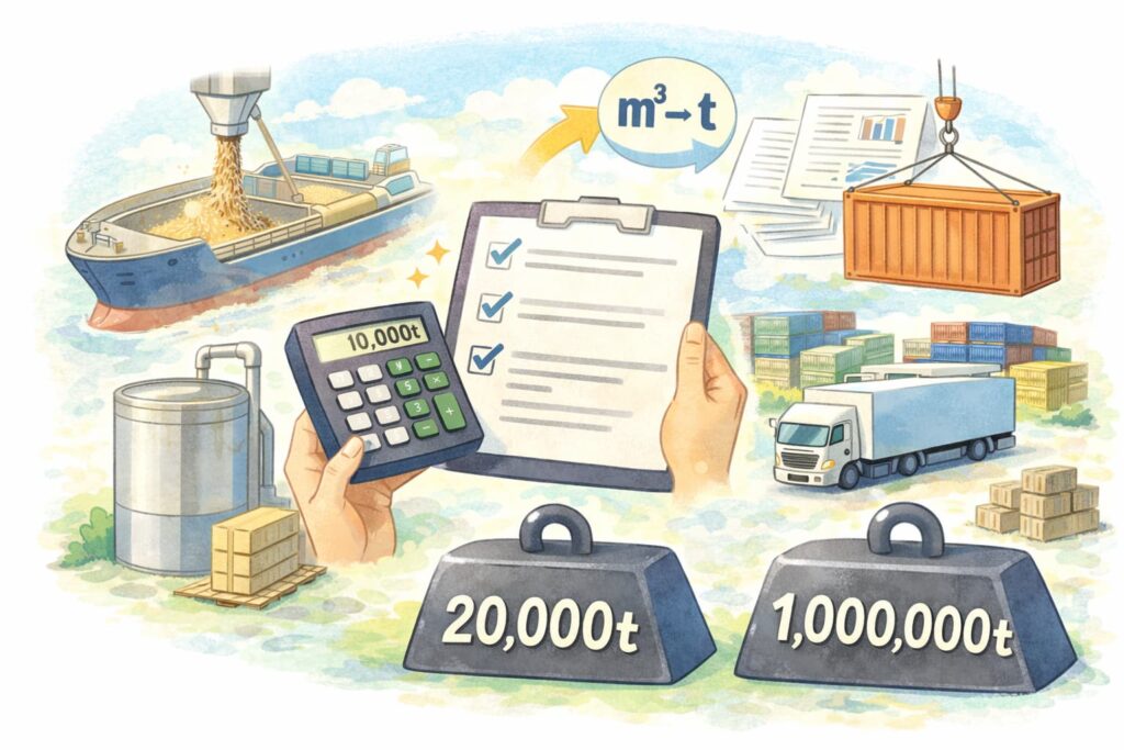1万トンは何キロ?身近な例・比較で一発理解|2万トン・100万トンとの違い | ミテポチ