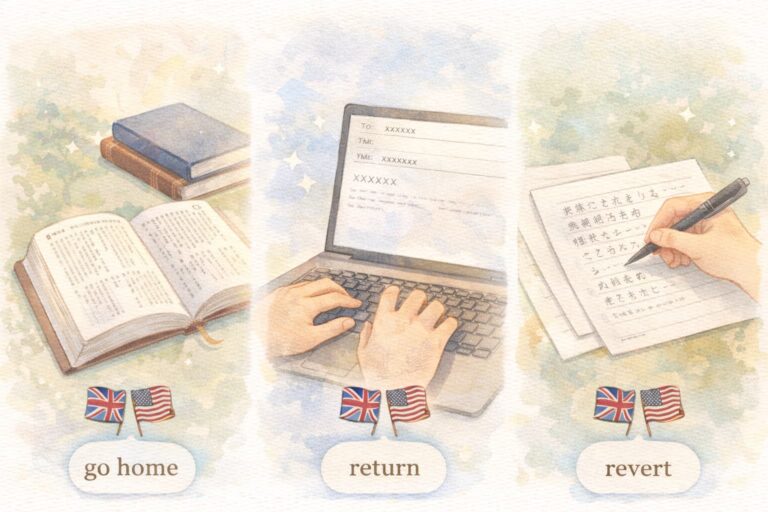 意味で迷わない!「帰る」「還る」「返る」の違いと使い分け完全ガイド【例文・英語付き】 | ミテポチ